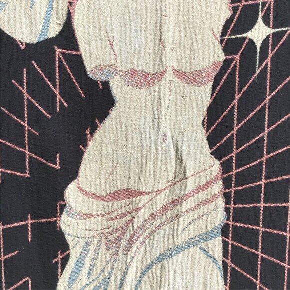 Venus de Milo Bust Woven Blanket Tapestry Greek Art History Nude Feminine Planet - Picture 5 of 11